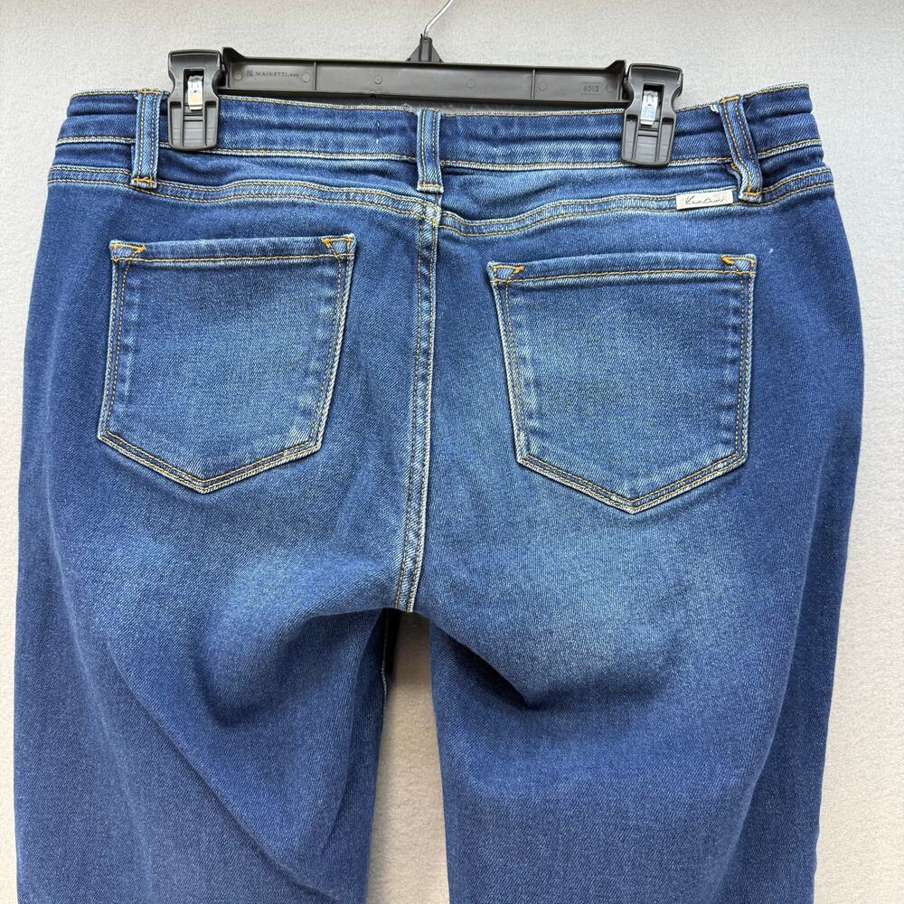 Kancan Jeans Women's 13/30 Dark Blue Skinny Factory Distressed Preppy Grunge - Picture 3 of 14